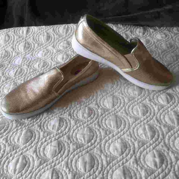 Michael Kors golden leather flats. New in size 8.5. Very comfortable. - Picture 1 of 6
